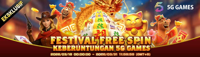 5GGAMES - FESTIVAL FREE SPIN KEBERUNTUNGAN!
