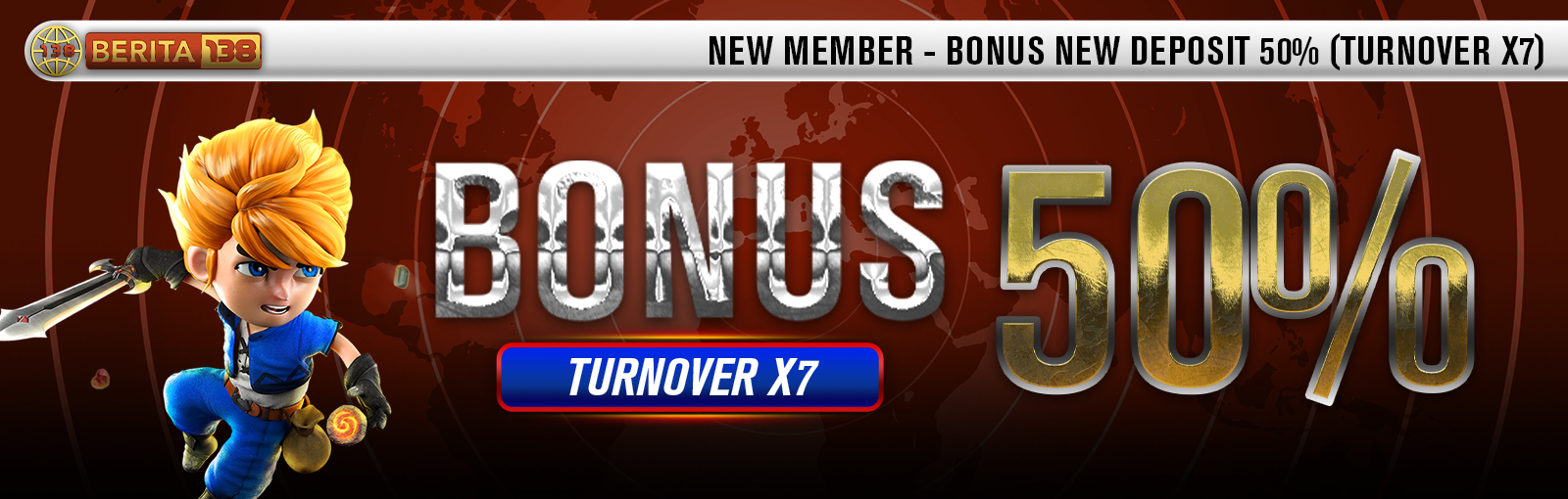 bonus50% new member